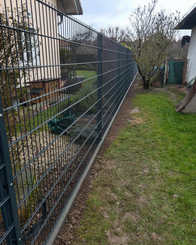 Erneuerung einer Zaunanlage, anschließend wurden in Eigenleistung noch Sichtschutzmatten aus Wiede befestigt 🤩✌️ #gartenglück #zaun #gartenzäune #doppelstabmattenzaun #gartenbau #einmalneubitte #gartenlandschaftsbau #zaunsysteme #sichtschutz #gartenideen #landschaftsgärtner #langgöns #gießen #butzbach
